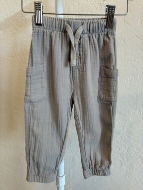 Quincy Mae Gray Drawstring Knit Joggers
